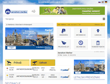 Tablet Screenshot of maribor-airport.si